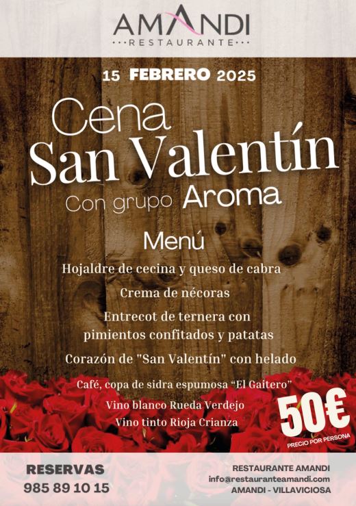 Cena San Valentín